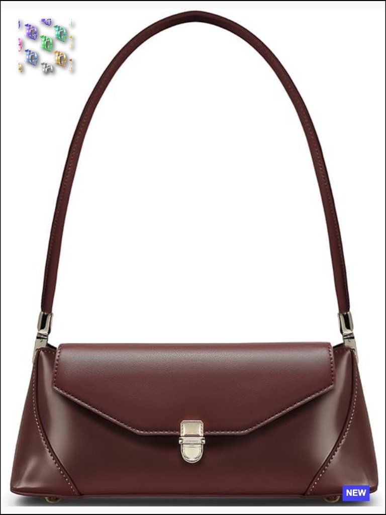 Retro Vintage Leather Shoulder Bag Satchel Purse Minimal Chic Everyday